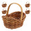 5pcs Wedding Party Storage Baskets With Handle Woven Present Basket 11