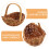 5pcs Wedding Party Storage Baskets With Handle Woven Present Basket 10