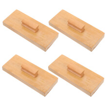 4pcs Wooden Sandpaper Rhythm Block with Handle for Kids