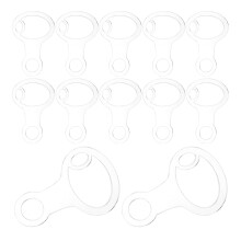 30pcs Acrylic Embroidery Floss Organizers Slim Cord Bobbins