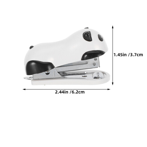 3pcs Cute Panda Mini Desktop Stapler Portable for Office Home School 1