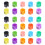 100pcs Clothes Hanger Size Color-Coding Labels (XXS-5XL) 1