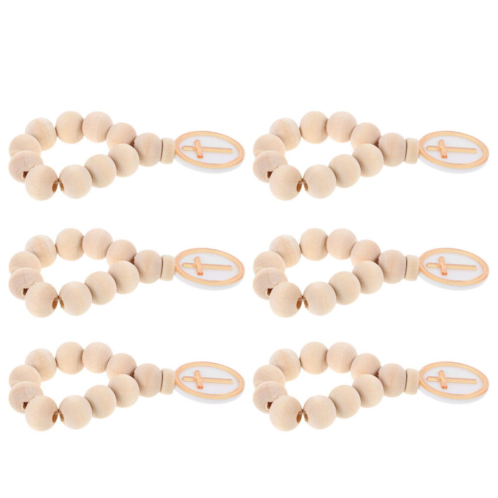 Wooden Beads Rosary With Crucifix For Baby, Bridal, Communion Ohphcall