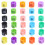 100pcs Clothes Hanger Size Color-Coding Labels (XXS-5XL) 9