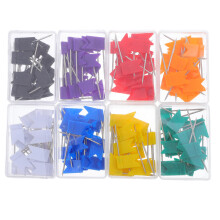 160pcs Flag Push Pins Set for Map Marking Corkboard Use