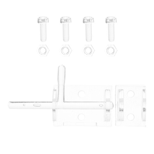 Clear Acrylic Slide Bolt Lock for Doors Windows