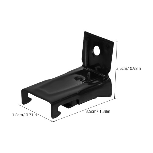 10pcs Flexible Curtain Track Wall Mount Brackets Bendable Rail 2