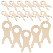 50pcs Wooden Yarn Bobbins Organizer for Knitting Crochet