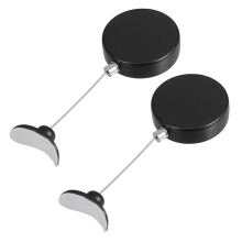 2pcs Retractable Steel Cable Lock for Controller and Outdoor Equipment