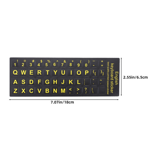 2pcs Waterproof Dustproof Keyboard Stickers for Laptops Desktops 2