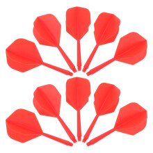 12pcs Integrated Dart Flights with Plastic Shafts for Smooth Flying