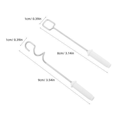 2pcs Mixer Head Spiral Paddle for Resin Art Studio 2