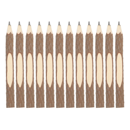 14pcs Natural Bark Pencils for Writing Drawing Journaling