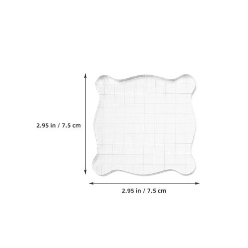 4pcs Acrylic Stamp Block Set With Grid Lines For Crafting 1