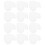 30pcs Heart Mesh Canvas Sheet White Blank Needlepoint for Embroidery 11