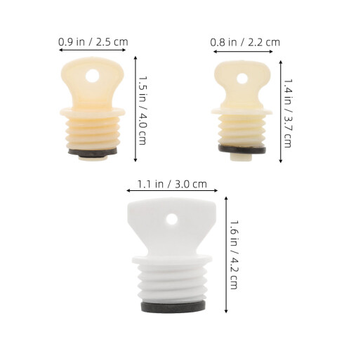 6pcs Hot Water Bottle Caps Replacement Rubber Stoppers Plug 2