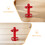2pcs Fire Extinguisher Wall Mount Bracket Holder Red 8