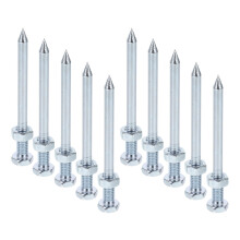 10pcs Heavy Duty Lawn Aerator Spikes Metal Pegs Garden Tools