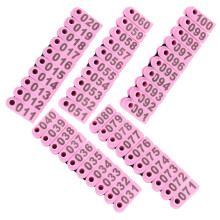 100pcs Sheep Ear Markers Numbered Tags for Livestock (1-100)