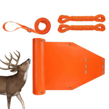 Deer Sledge Game Transporter with Tear-Resistant Thickened Belt, Multi-Purpose Tow Sledge for Ice Fishing and Duck Hunting