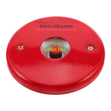 Red Fire Alarm Bell: Stainless Steel Manual Bell for Industrial Use