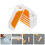 12pcs Rectangular Reflective Road Markers 4.6x1.7x1.1inch 11