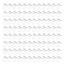 100pcs Clear Pushpin Hooks for Cork Board Bulletin Wall Display