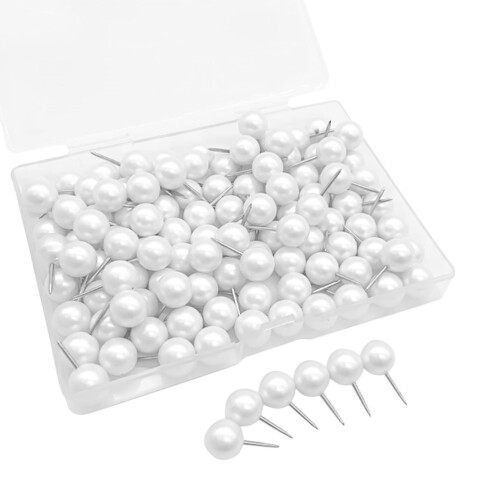 100pcs Round Push Pins for Cork Board Office Home Tacks