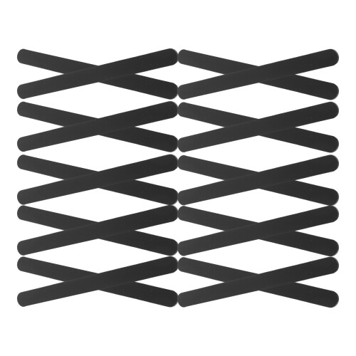 20pcs Acrylic Popsicle Sticks Reusable Ice Pop Cake Black