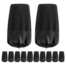 12pcs 11mm Walking Cane Tips Non-Slip Trekking Pole Caps