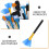 20pcs Keyboard Cleaning Brush Set for Electronics Dust 8