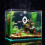 White Vintage Betta Training Mirror ABS for Aquarium Decoration 7