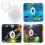 White Vintage Betta Training Mirror ABS for Aquarium Decoration 11