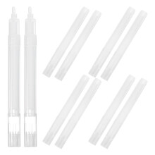10St White Refillable Fiber Paint Pen Sterk Duurzaam Handlig