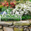 2pcs White Garden Fence with Insert Plastic Panels for Landscape 4
