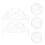 2pcs White Garden Fence with Insert Plastic Panels for Landscape 10