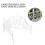 2pcs White Garden Fence with Insert Plastic Panels for Landscape 8