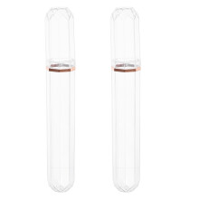 2pcs Portable Transparent Cigar Humidor Tube Airtight Storage Holder