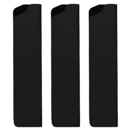 3pcs Black Flocking Sheaths Portable Covers