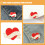 8 Rood Moeder Broche Speld Set Emaille Legering Moederdag 9