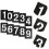 10pcs Plastic Number Stencils 0-9 for Spray Craft 11