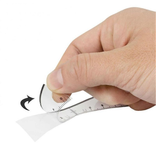 Disposable Eyebrow Ruler Stickers Precise Brow Mapping Ruler Stickers for Perfect Eyebrow Shaping 2