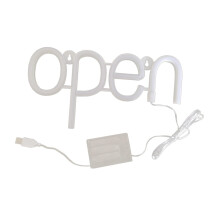 LED Neon Open Sign Light Battery Operated Colorful Decorative Wall Sign for Bars Events and Party Decoration