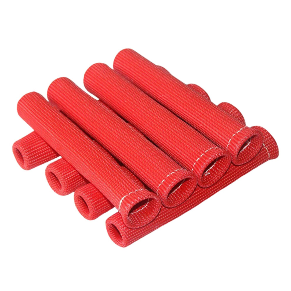 8Pcs Spark Plug Heat Shield Sleeve 6 Inch Fiberglass 1200C Flame Retardant For Car Spark Plug Wires 6447073490446