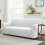 (2-Seater Sofa Cover- Silver) Stretchable Elastic Sofa & Couch Protector for 1/2/3 Seater 1