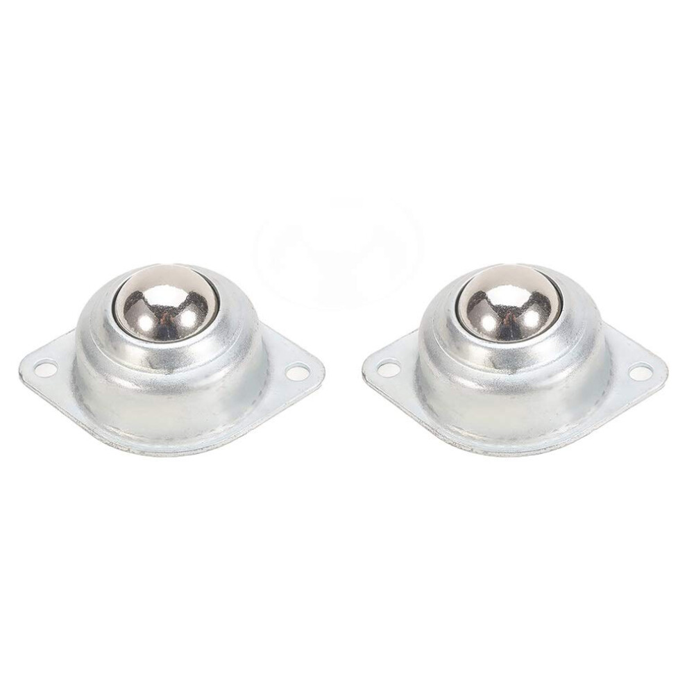 Ball Transfer Bearing Unit 0.98 Inch Flange Mounted Steel Load Capacity 66Lbs Compatible For Transmission, 2Pcs 9016109689429