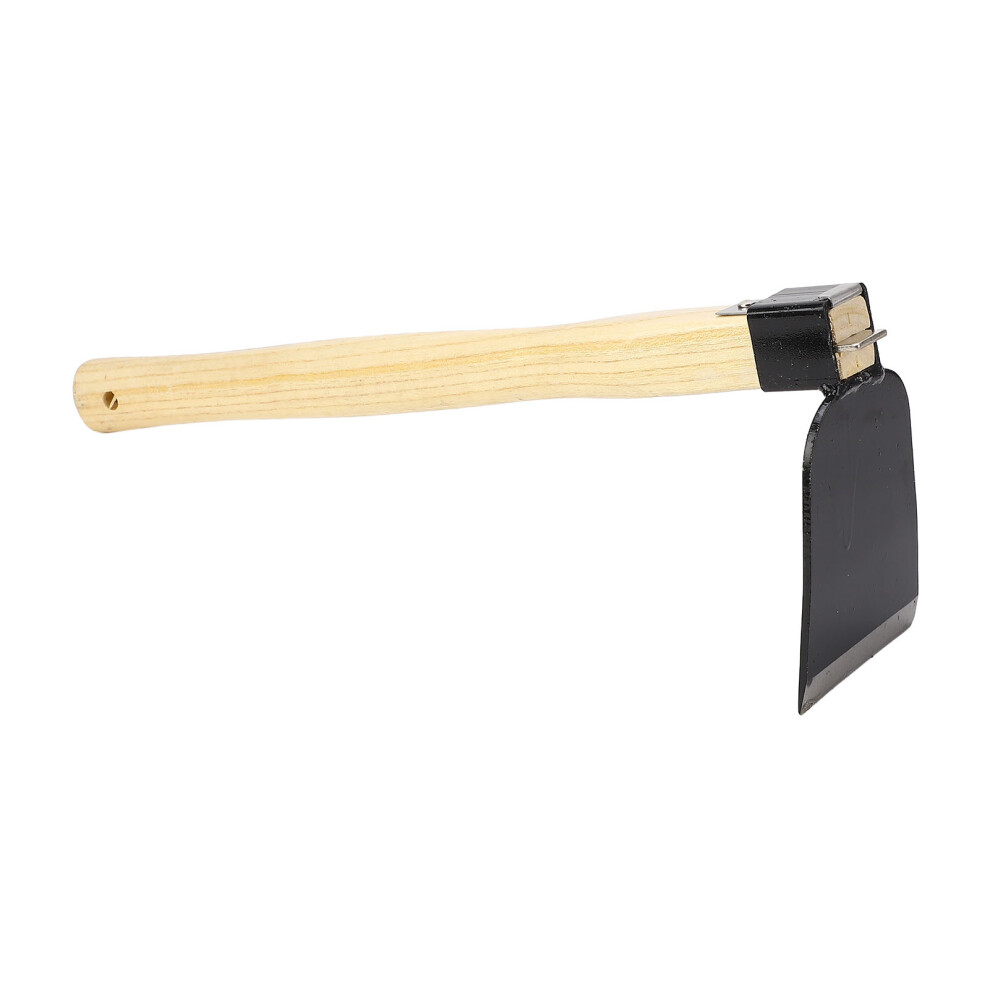 Ergonomic Wooden Handle Carbon Steel Garden Hand Hoe Tool 10.5In 4161346949449