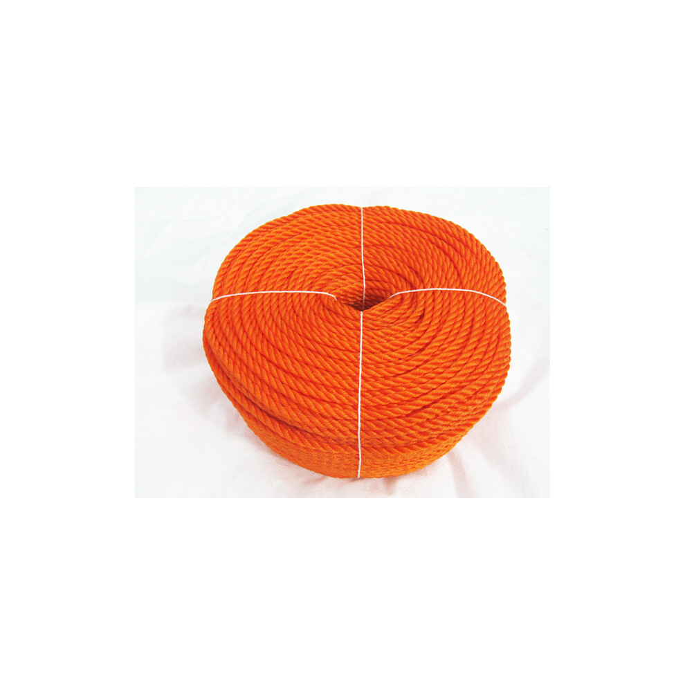 Braided Polyethylene Poly Rope 10Mm X 220M Orange (3 Strand Boat Line) 707152587532