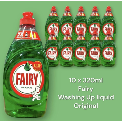 Fairy Fairy Washing Liquid Original 10 x 320ml