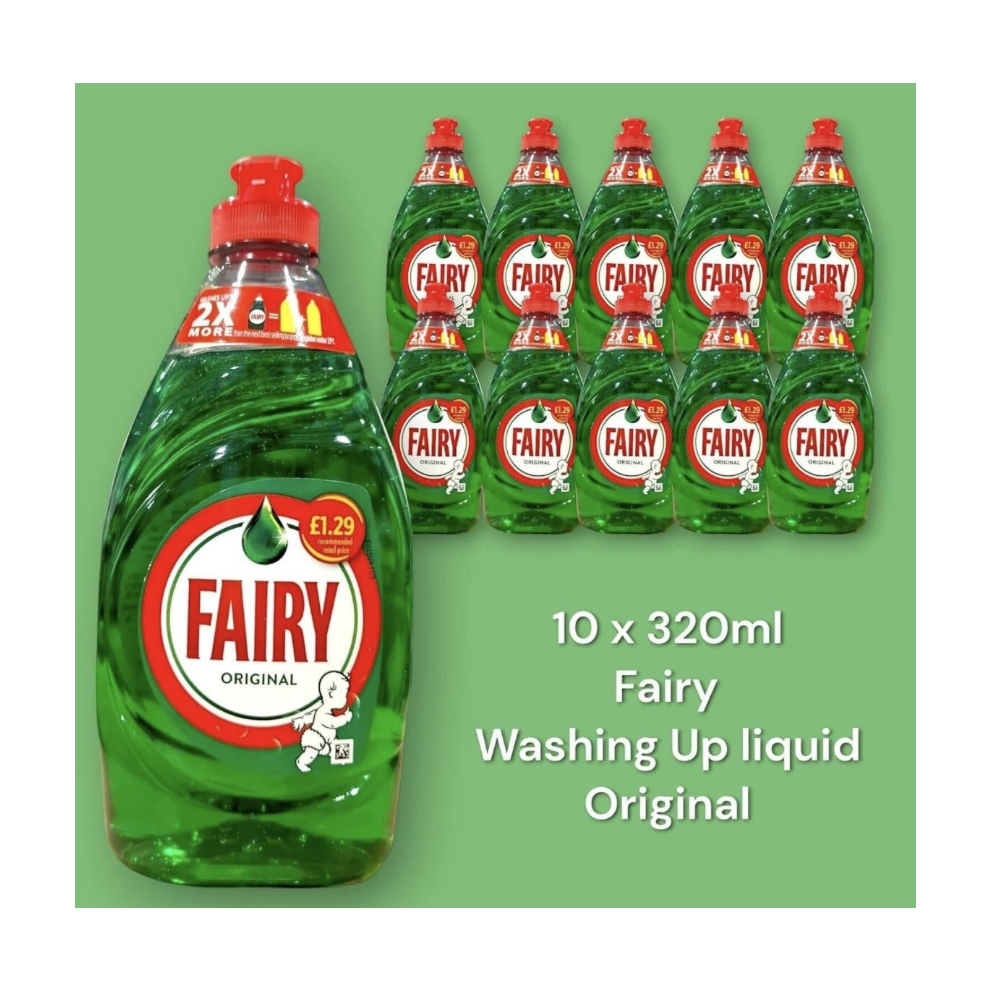 Fairy Washing Liquid Original 10 X 320Ml
